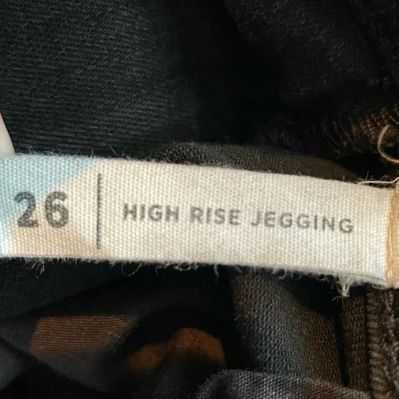 PacSun High Rise Jegging Distressed Denim Jeans Washed Black 26 - Picture 12 of 13